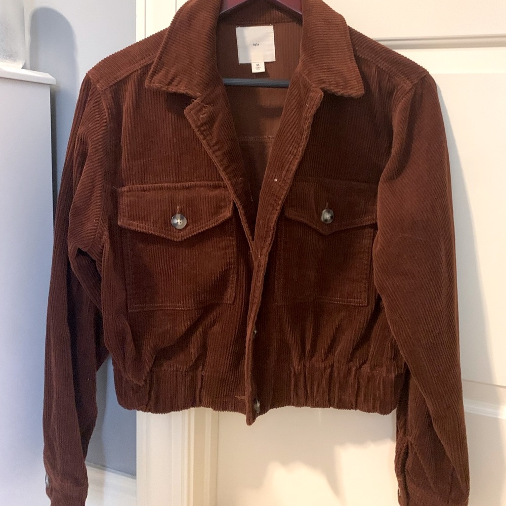 Burnt orange corduroy jacket size medium